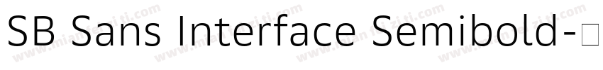 SB Sans Interface Semibold字体转换